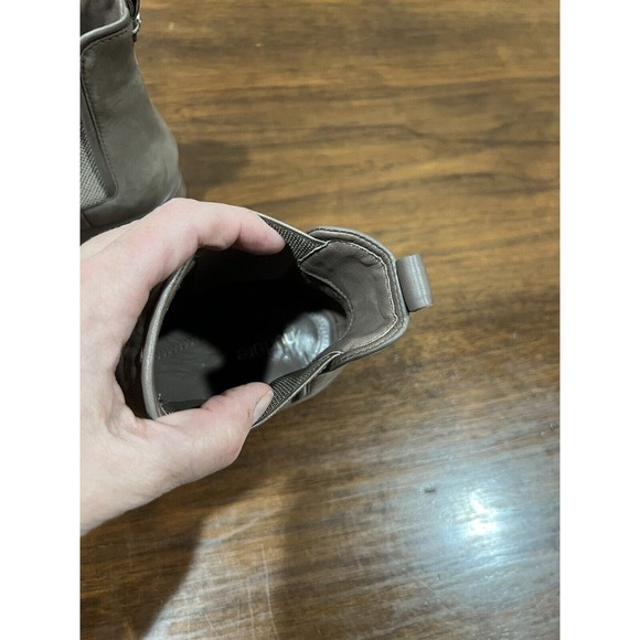 Nurture Womens Bootie 9.5 M Cadell Chelsea Ankle‎ Brown Leather Platform Pull On - Picture 11 of 11